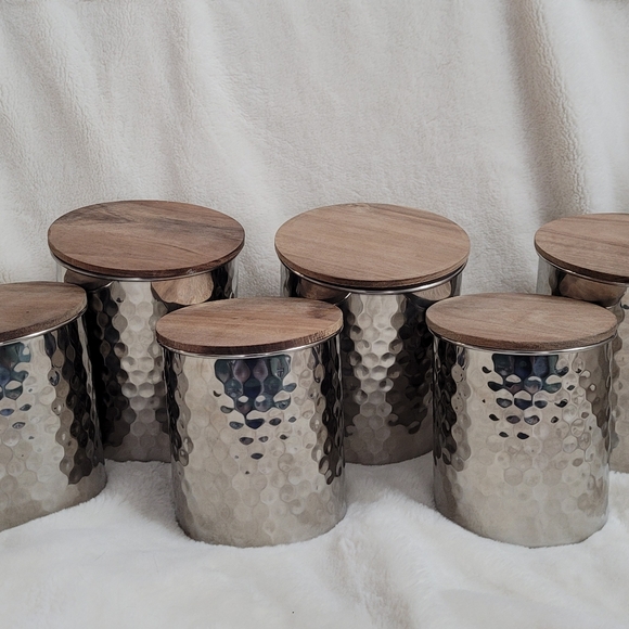 Uncommon James Nested Silver Canisters - Picture 3 of 5